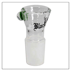 Black Leaf 14.5mm Conical Bowl With Glass Screen