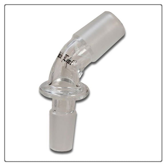 Black Leaf 45 Degree Angle Glass Bong Adapter