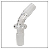 Black Leaf 45 Degree Angle Glass Bong Adapter