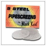 Black Leaf Stainless Steel Pipe Bowl Screens