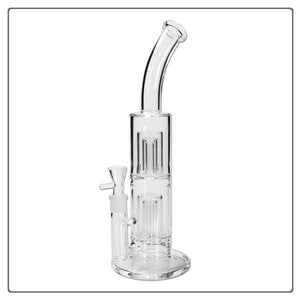 Blaze Double Inline Percolator Glass Bong