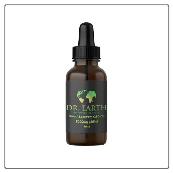 Dr Earth 2000mg CBD Broad Spectrum Oil 10ml