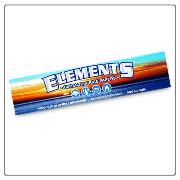 Elements Kingsize Ultra Thin Rice Rolling Papers