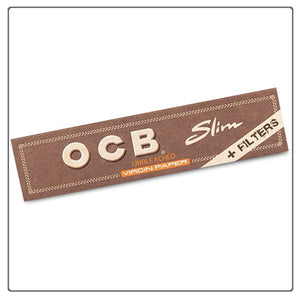 OCB Kingsize Slim Virgin Unbleached Connoisseur Rolling Papers