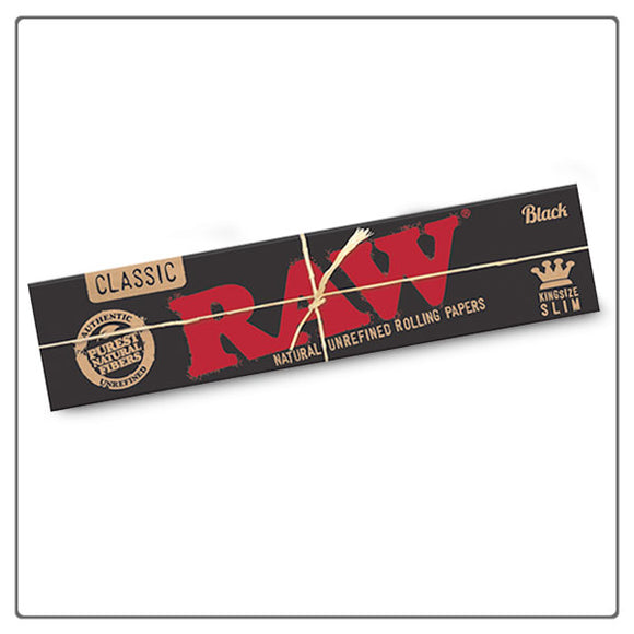 RAW Black Kingsize Slim Rolling Papers